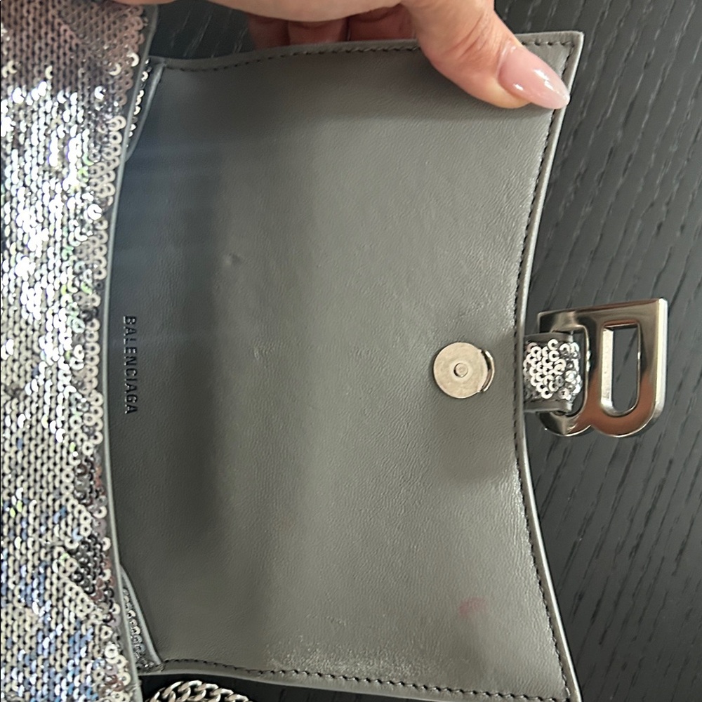 Balenciaga Silver Sequin XS Bag Excellent Condition - Picture 11 of 15